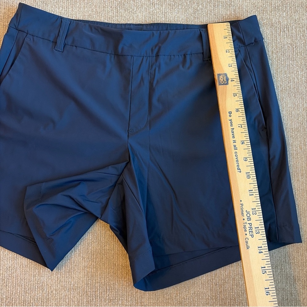 Spanx Shorts Women’s Sz  M Navy Stretch Dress Shaping High Rise Pull On - Picture 7 of 7